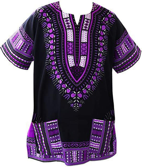 Unisex RaanPahMuang T-shirt Casual Wear African Dashiki Printed Tops PQ2022