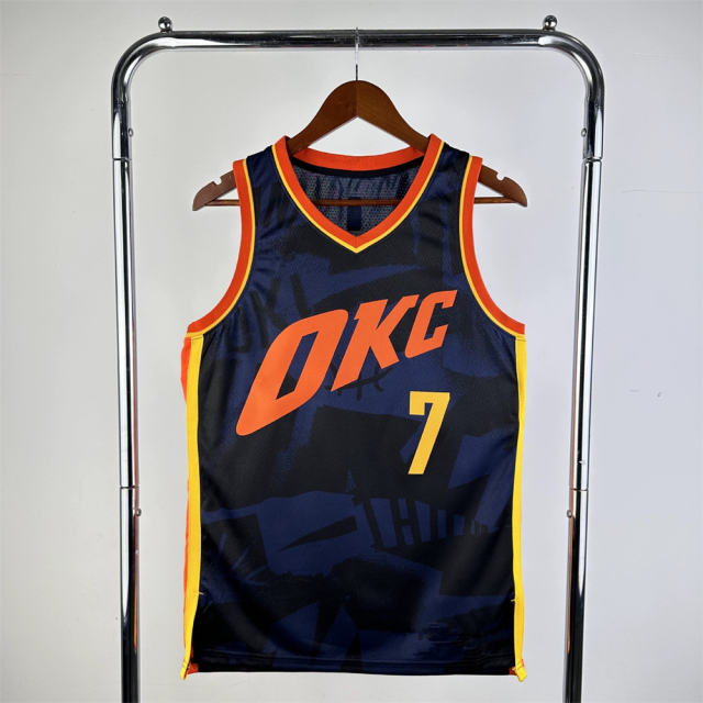 Chet Holmgren Basketball Jersey Oklahoma City Kits Tops Thunder Fan Apparel PQ-CH052