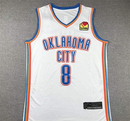 Jalen Williams Basketball Kits Fan Apparel Oklahoma City Thunder Tops PQ-JW008
