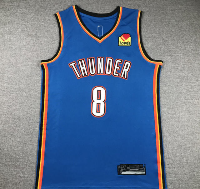 Jalen Williams Basketball Kits Fan Apparel Oklahoma City Thunder Tops PQ-JW008