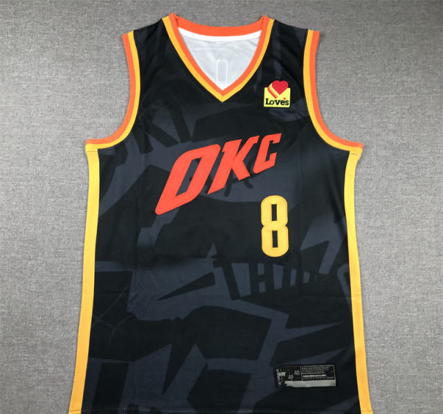 Jalen Williams Basketball Kits Fan Apparel Oklahoma City Thunder Tops PQ-JW008