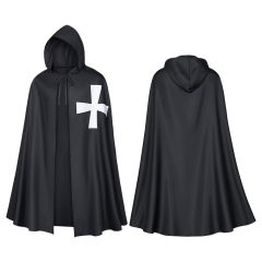 Halloween Crusader Cloak Medieval Knights Templar Cosplay Role Playing Cloak PQ656565