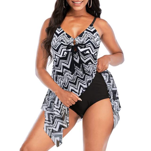 Women's Retro One Piece Swimsuit with Mesh Vintage Swimming Dress PQ2224
