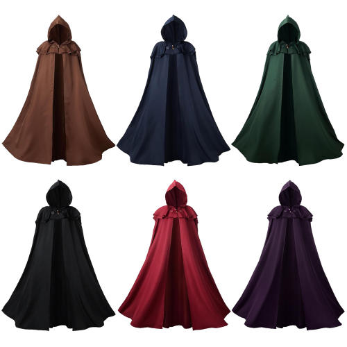 Medieval Knight Cloak Adult Halloween Carnival Wizard Cloak PQ24104