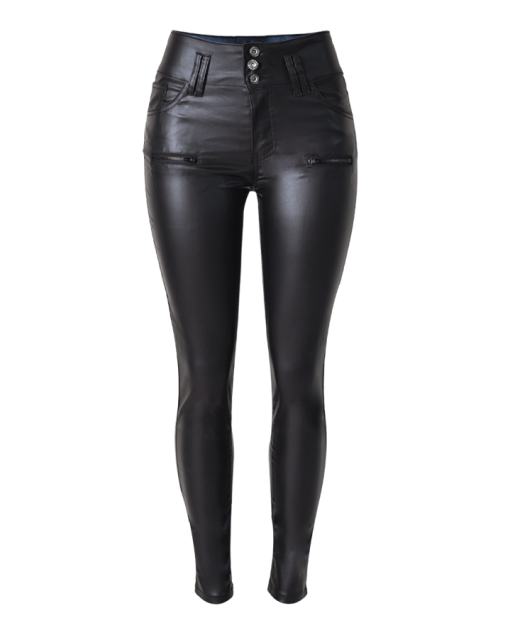 High Waist PU Pants For Woman Faux Leather Trousers PQ-TSL013