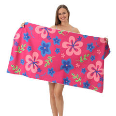 Digital Printed Flamingo Beach Towel Plus SIze Bath Towel Travel Towel PQ-011C