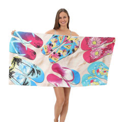 Digital Printed Flamingo Beach Towel Plus SIze Bath Towel Travel Towel PQ-011C