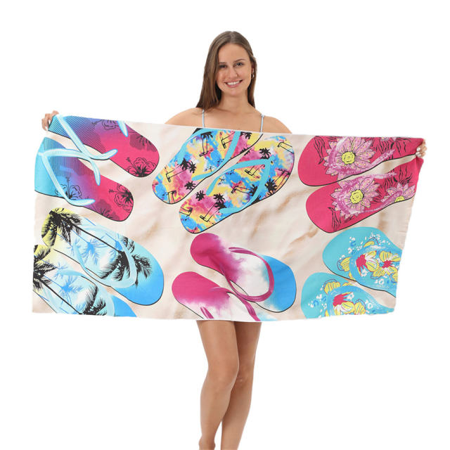 Digital Printed Flamingo Beach Towel Plus SIze Bath Towel Travel Towel PQ-011C