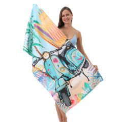 Digital Printed Flamingo Beach Towel Plus SIze Bath Towel Travel Towel PQ-011C