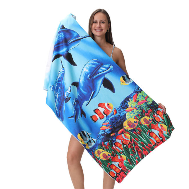 Digital Printed Flamingo Beach Towel Plus SIze Bath Towel Travel Towel PQ-011C