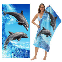Digital Printed Flamingo Beach Towel Plus SIze Bath Towel Travel Towel PQ-011C