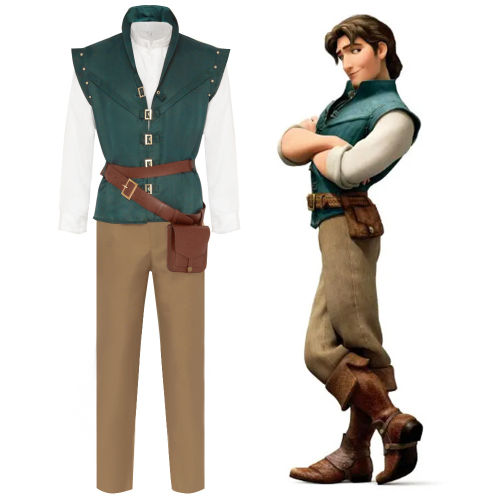 Tangled Role Playing Costume Halloween Flynn Rider Cosplay Uniform PQ23282A