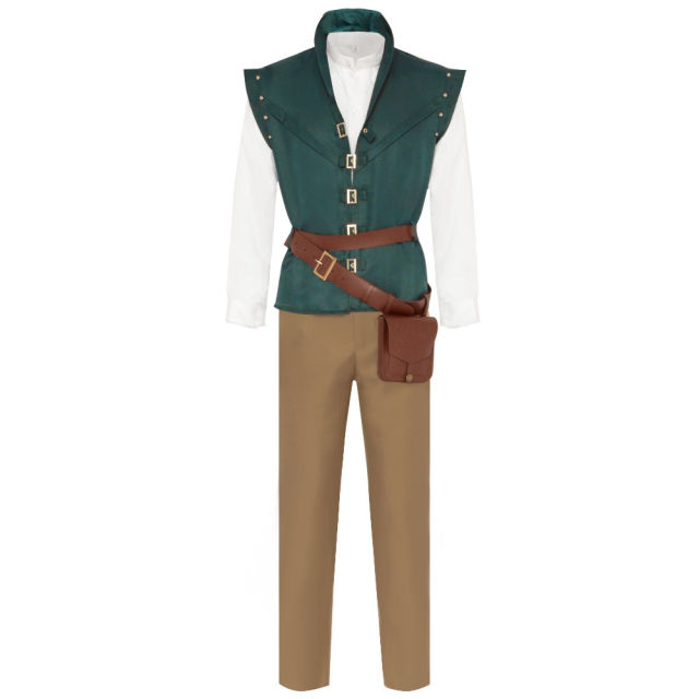 Tangled Role Playing Costume Halloween Flynn Rider Cosplay Uniform PQ23282A