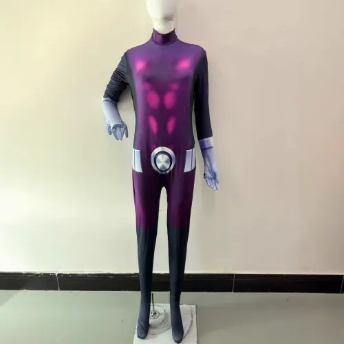 DC Comic Movie Teen Titans cosplay costume Digital Print Super Hero jumpsuit PQ300