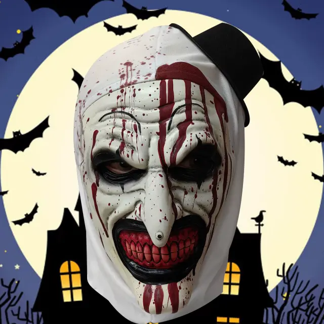Terrifier Latex Headgear Halloween Horror Movie Mask PQ-351