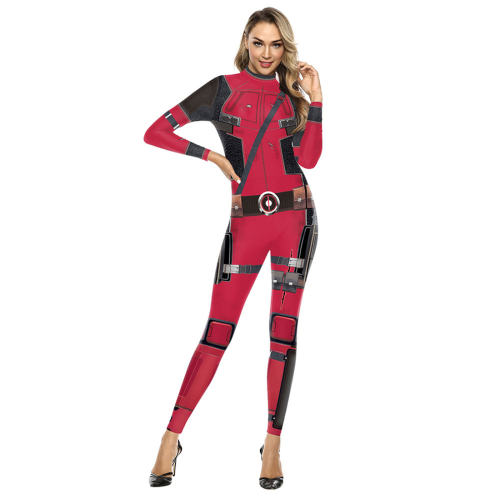 Marvel Movie Deadpool 3 Cosplay costume Digital Print Super Hero jumpsuit PQ142