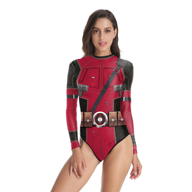 Marvel Movie Deadpool 3 Cosplay costume Digital Print Super Hero jumpsuit PQ142
