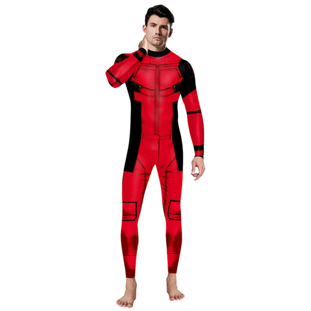 Marvel Movie Deadpool 3 Cosplay costume Digital Print Super Hero jumpsuit PQ142