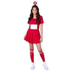 Halloween Teletubbies Costume Dipsy Cosplay Uniform Tinky Winky Dress PQ007