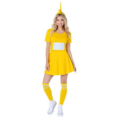 Halloween Teletubbies Costume Dipsy Cosplay Uniform Tinky Winky Dress PQ007