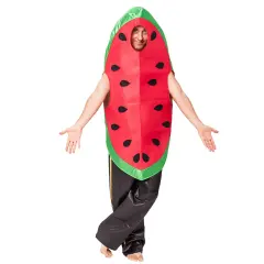 Halloween Watermelon Costume Carnival Cosplay Jumpsuit Food Uniform PQ20354