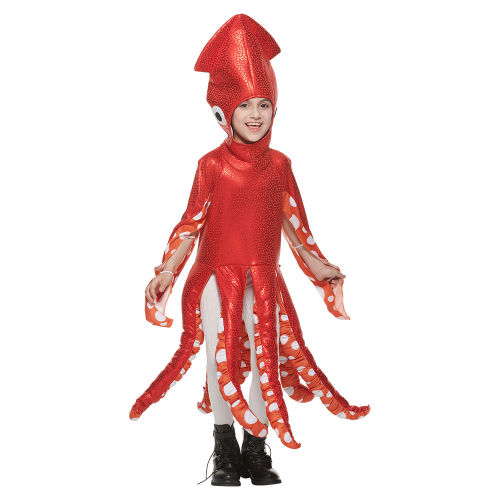 Halloween Cuttlefish Costume Carnival Cosplay Jumpsuit Octopus Uniform PQ27025