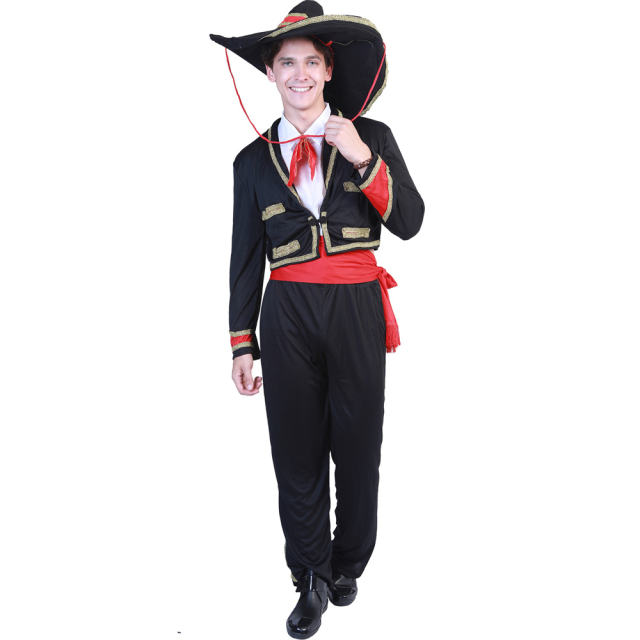 Ethnic Costume Mexican Day of the Dead Outfit, Halloween Uniform PQ22234