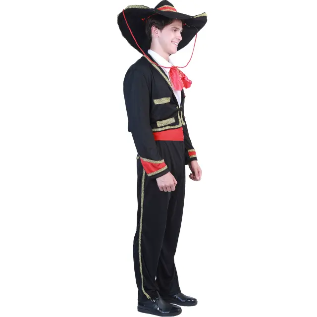 Ethnic Costume Mexican Day of the Dead Outfit, Halloween Uniform PQ22234
