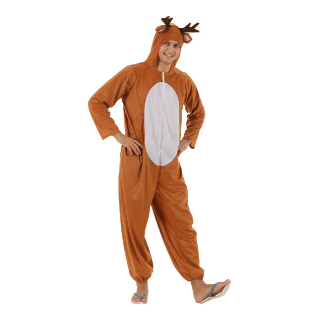 Elk Jumpsuit Christmas Uniform Reindeer Costume Sexy Xmas Fancy Dresses PQ22718