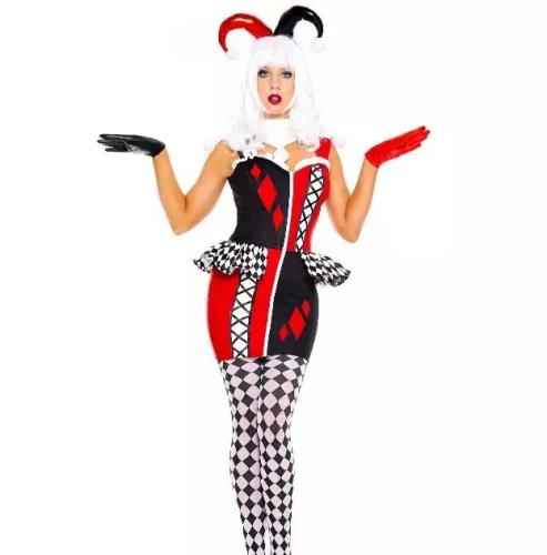 Halloween Circus Clown Costume Anime Carnival Stage Costume PQ8896