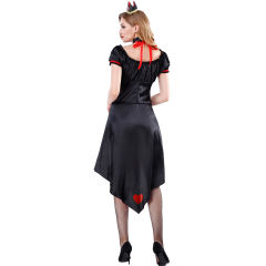 Carnival Alice's Adventures in Wonderland Fancy Dress Halloween Red Heart Queen Costumes PQ8896