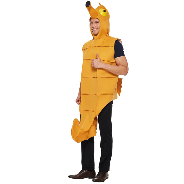 Carnival Seahorse Cosplay Costume Halloween Hippocampus Mascot Uniform PQ24504