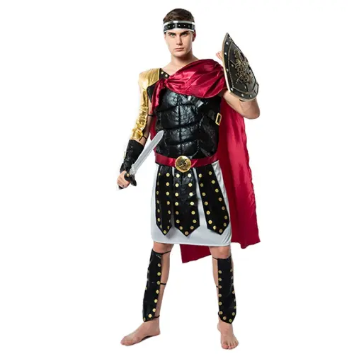 Roman Warrior Costume Role-playing Uniform Stage Performance Cosplay Outfit PQ22605