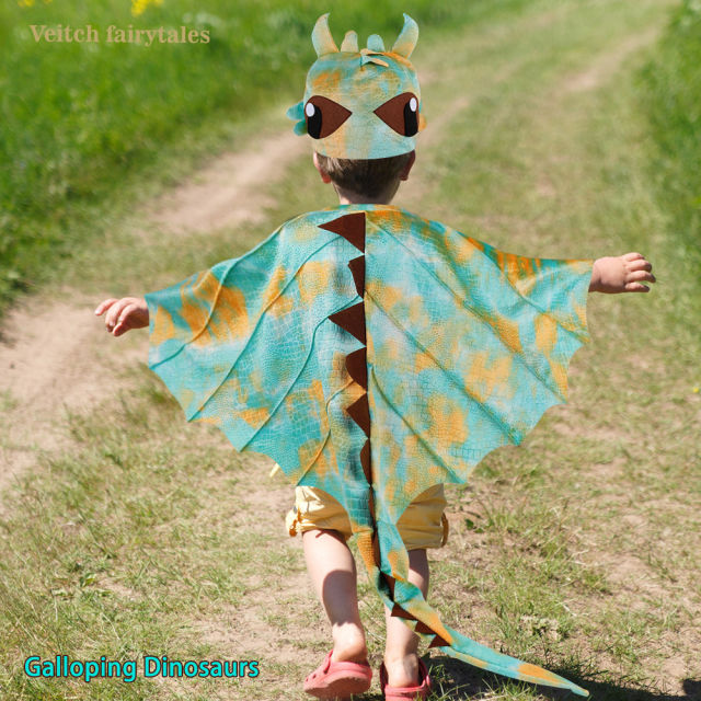 Halloween Dinosaur Wings Children's Carnival Cloak Performance Costume PQ-SP28
