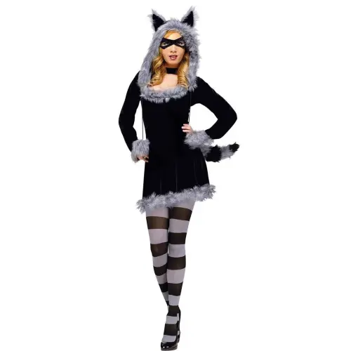 Halloween Wolf Costume Carnival Cosplay Plush Animal Fancy Dress PQ4778