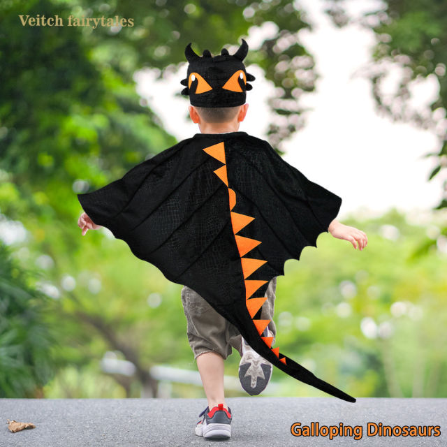 Halloween Dinosaur Wings Children's Carnival Cloak Performance Costume PQ-SP28
