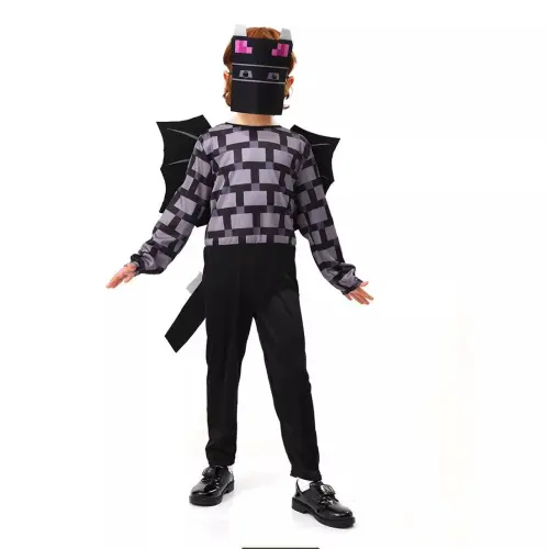 Children Carnival Jumpsuit Cosplay Outfits Minecraft Costume for Kid PQ766