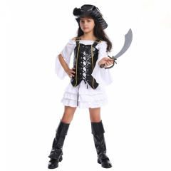 Carnival Cosplay Vikings Pirate Costume Girl Halloween Buccaneer Fancy Dress PQ344