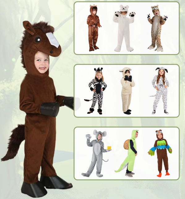 Child Halloween Cute Sheep Bear Costume for Kid Animal Mouse Koala Jumpsuit PQ53476