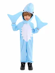 Kid Halloween Cute Shark Costume for Children Marine Life Octopus Jumpsuit PQ53476C