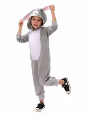 Child Halloween Panda Gorilla Costume for Kid Animal Bunny Lion Jumpsuit PQ53476B