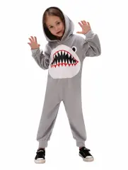 Kid Halloween Cute Shark Costume for Children Marine Life Octopus Jumpsuit PQ53476C