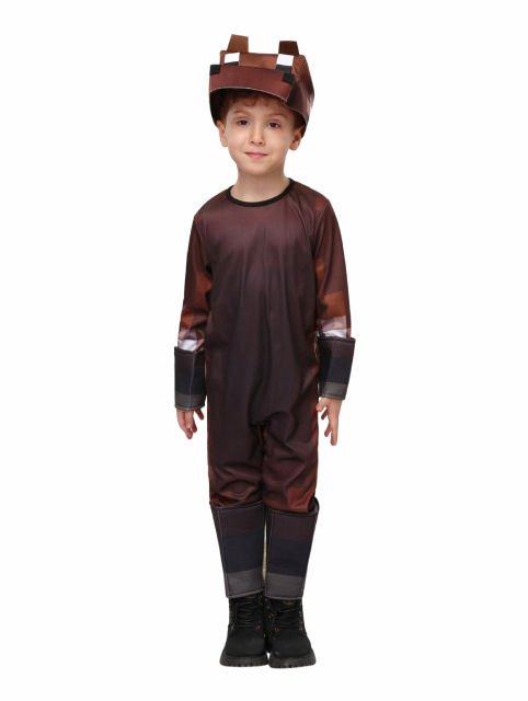 Halloween Minecraft Costume for Kid Carnival Jumpsuit Cosplay Outfits PQ3683