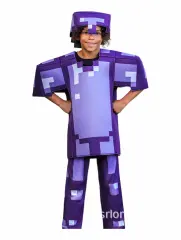 Halloween Minecraft Costume for Kid Carnival Jumpsuit Cosplay Outfits PQ3683