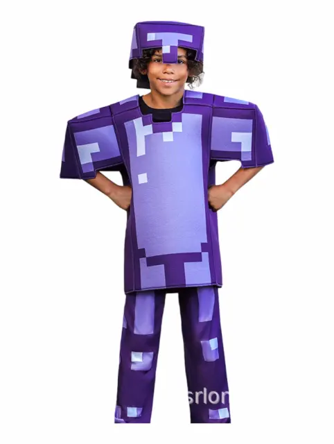 Halloween Minecraft Costume for Kid Carnival Jumpsuit Cosplay Outfits PQ3683