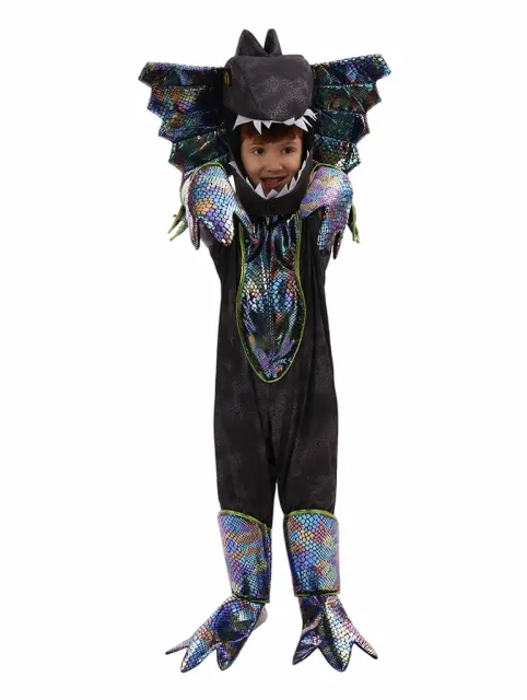 Kid Dinosaur Costume Halloween Party Outfit Child Carnival Animal Jumpsuit PQ-QS35
