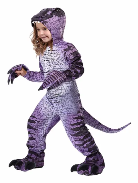 Kid Dinosaur Costume Halloween Party Outfit Child Carnival Animal Jumpsuit PQ-QS35