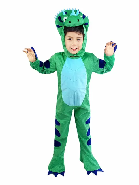 Kid Dinosaur Costume Halloween Party Outfit Child Carnival Animal Jumpsuit PQ-QS35