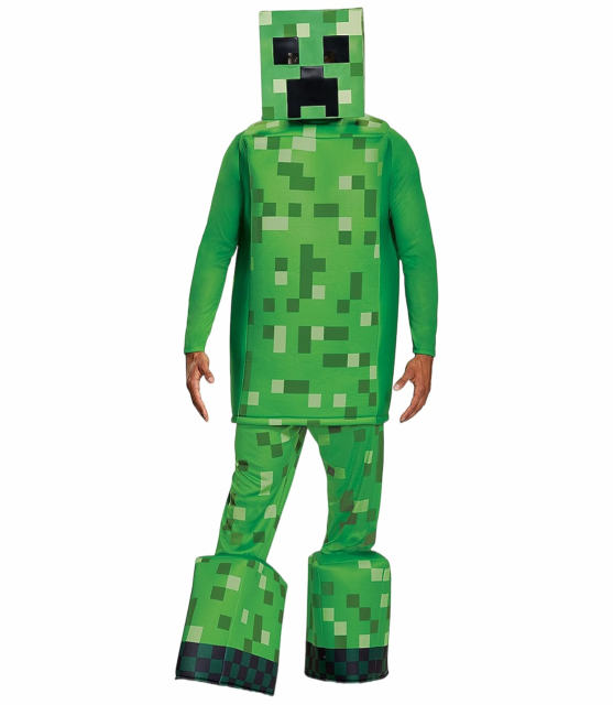 Halloween Minecraft Costume for Kid Carnival Jumpsuit Cosplay Outfits PQ3683