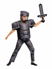 Halloween Minecraft Costume for Kid Carnival Jumpsuit Cosplay Outfits PQ3683